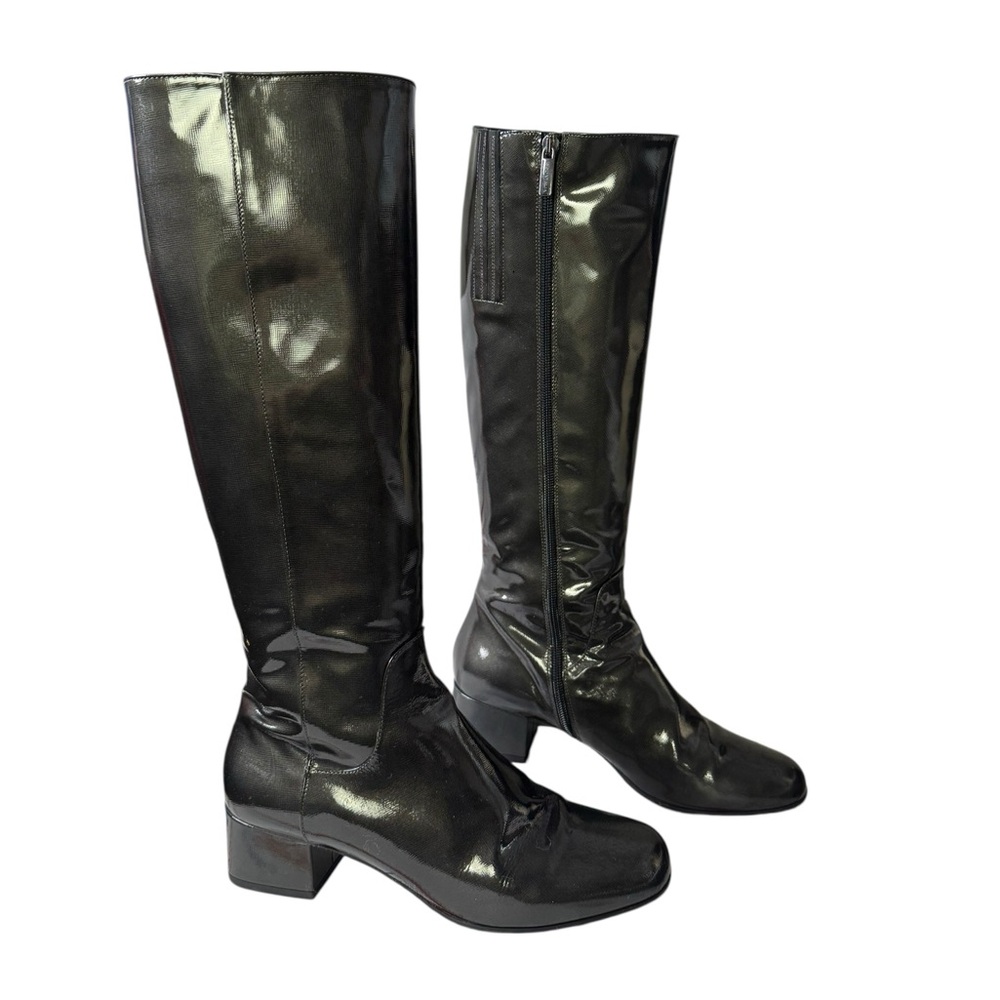 Aquatalia patent leather tall  boot size 8